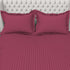 Blanc 100% Cotton Self Striped Satin 210 TC Fitted sheet with 2 pillow covers